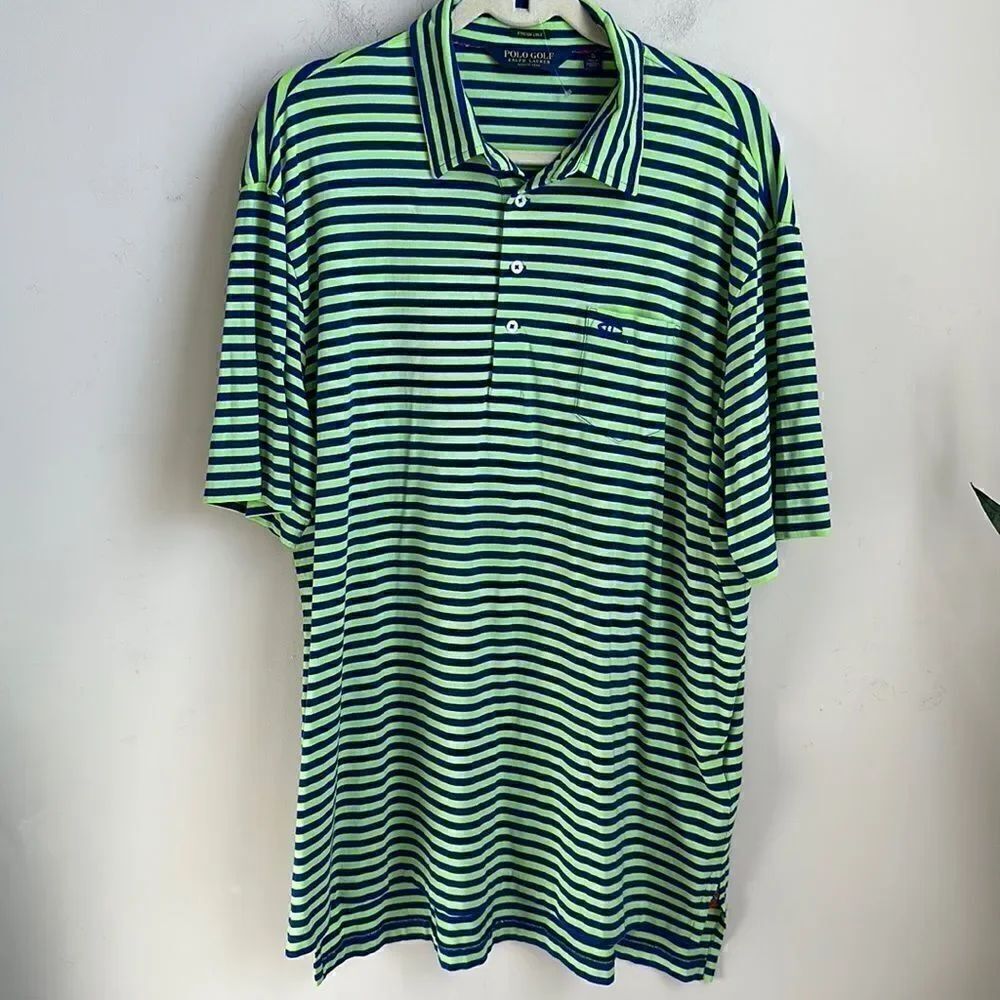 Polo Golf Ralph Lauren Striped Mens Shirt XL/TG